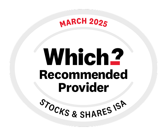 Which? Recommended Provider. Stock and Shares ISA. March 2025.