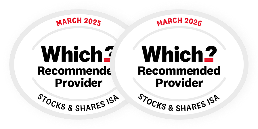 Which? Recommended Provider. Stock and Shares ISA. March 2025 and 2026.