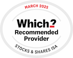 Which? Recommended Provider. Stocks & Shares ISA. March 2025.